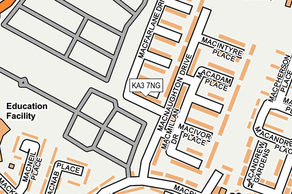 KA3 7NG map - OS OpenMap – Local (Ordnance Survey) KA3 7NG map - OS OpenMap – Local (Ordnance Survey)