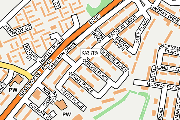 KA3 7PA map - OS OpenMap – Local (Ordnance Survey) KA3 7PA map - OS OpenMap – Local (Ordnance Survey)