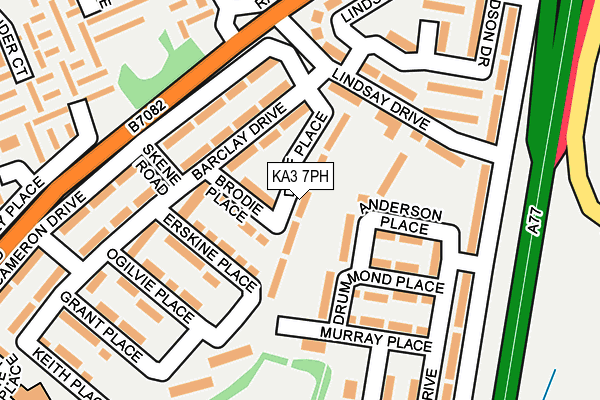 KA3 7PH map - OS OpenMap – Local (Ordnance Survey) KA3 7PH map - OS OpenMap – Local (Ordnance Survey)