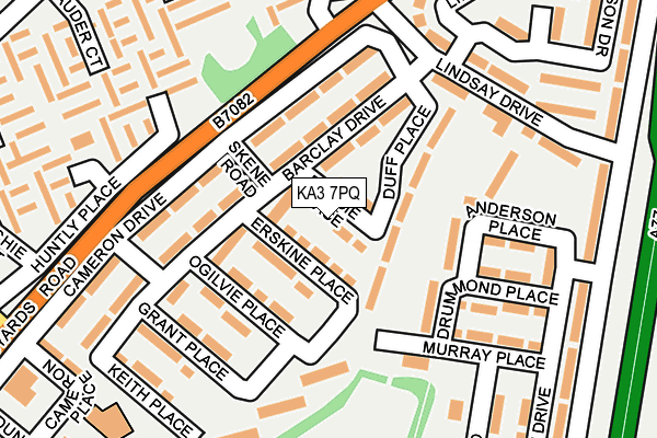 KA3 7PQ map - OS OpenMap – Local (Ordnance Survey) KA3 7PQ map - OS OpenMap – Local (Ordnance Survey)