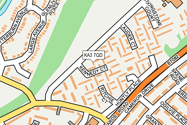 KA3 7QD map - OS OpenMap – Local (Ordnance Survey) KA3 7QD map - OS OpenMap – Local (Ordnance Survey)