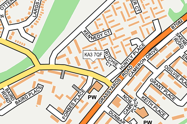 KA3 7QF map - OS OpenMap – Local (Ordnance Survey) KA3 7QF map - OS OpenMap – Local (Ordnance Survey)