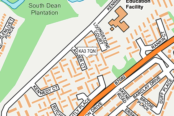 KA3 7QN map - OS OpenMap – Local (Ordnance Survey) KA3 7QN map - OS OpenMap – Local (Ordnance Survey)