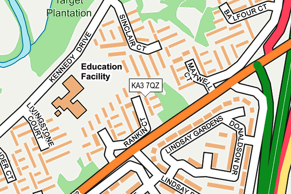 KA3 7QZ map - OS OpenMap – Local (Ordnance Survey)