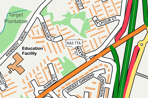 KA3 7TA map - OS OpenMap – Local (Ordnance Survey) KA3 7TA map - OS OpenMap – Local (Ordnance Survey)