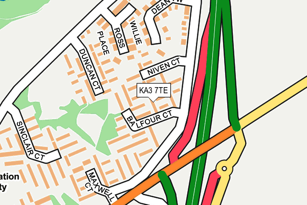KA3 7TE map - OS OpenMap – Local (Ordnance Survey) KA3 7TE map - OS OpenMap – Local (Ordnance Survey)