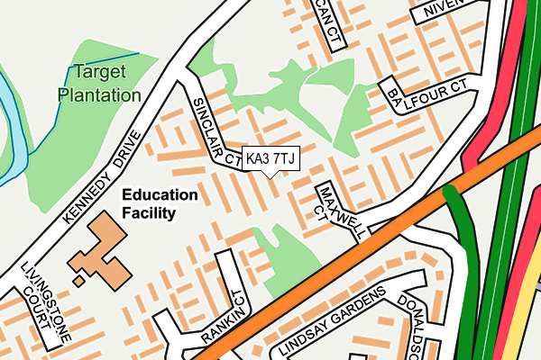 KA3 7TJ map - OS OpenMap – Local (Ordnance Survey) KA3 7TJ map - OS OpenMap – Local (Ordnance Survey)