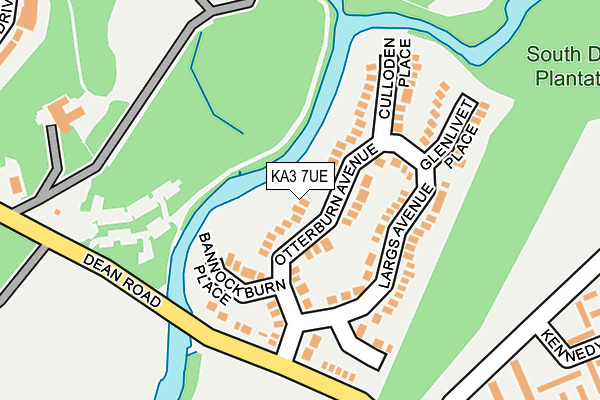 KA3 7UE map - OS OpenMap – Local (Ordnance Survey) KA3 7UE map - OS OpenMap – Local (Ordnance Survey)
