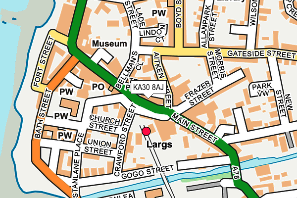 KA30 8AJ map - OS OpenMap – Local (Ordnance Survey) KA30 8AJ map - OS OpenMap – Local (Ordnance Survey)