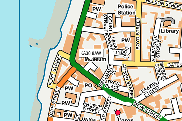 KA30 8AW map - OS OpenMap – Local (Ordnance Survey) KA30 8AW map - OS OpenMap – Local (Ordnance Survey)