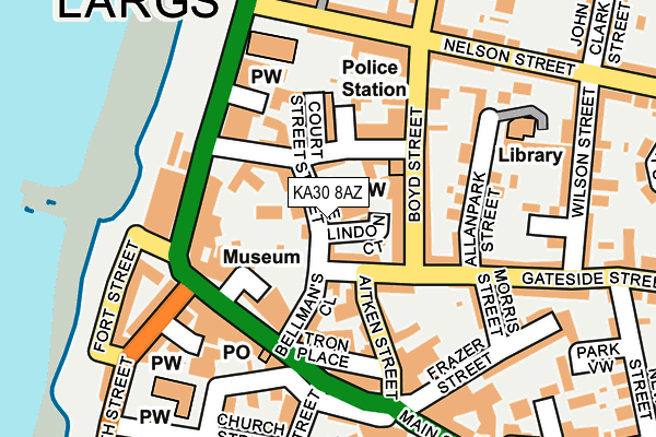 KA30 8AZ map - OS OpenMap – Local (Ordnance Survey) KA30 8AZ map - OS OpenMap – Local (Ordnance Survey)