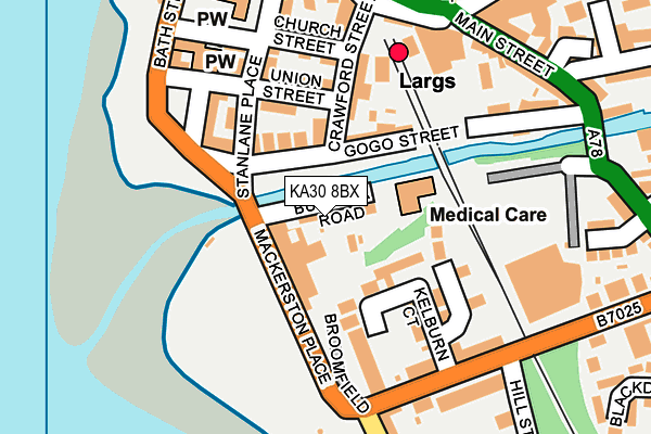 KA30 8BX map - OS OpenMap – Local (Ordnance Survey) KA30 8BX map - OS OpenMap – Local (Ordnance Survey)
