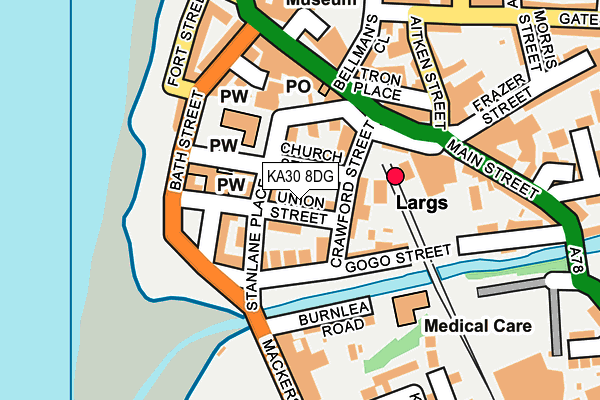 KA30 8DG map - OS OpenMap – Local (Ordnance Survey) KA30 8DG map - OS OpenMap – Local (Ordnance Survey)