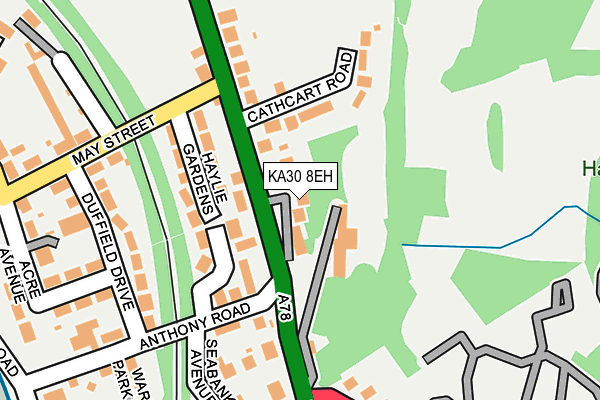 KA30 8EH map - OS OpenMap – Local (Ordnance Survey) KA30 8EH map - OS OpenMap – Local (Ordnance Survey)