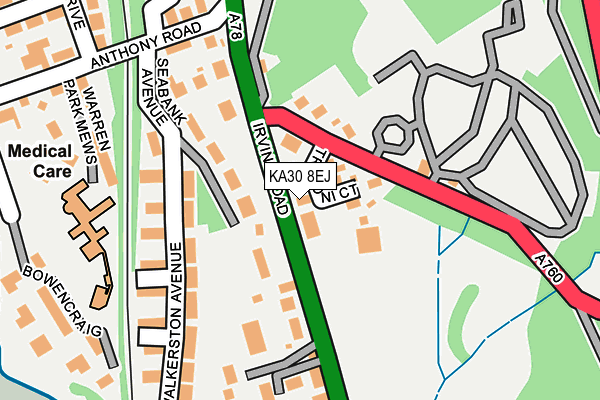KA30 8EJ map - OS OpenMap – Local (Ordnance Survey) KA30 8EJ map - OS OpenMap – Local (Ordnance Survey)