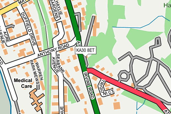 KA30 8ET map - OS OpenMap – Local (Ordnance Survey)