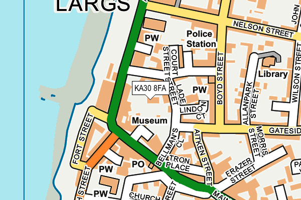 KA30 8FA map - OS OpenMap – Local (Ordnance Survey) KA30 8FA map - OS OpenMap – Local (Ordnance Survey)
