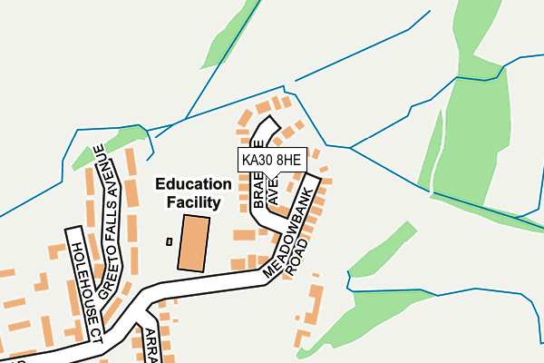 KA30 8HE map - OS OpenMap – Local (Ordnance Survey) KA30 8HE map - OS OpenMap – Local (Ordnance Survey)