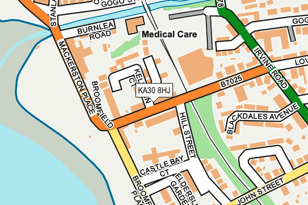 KA30 8HJ map - OS OpenMap – Local (Ordnance Survey) KA30 8HJ map - OS OpenMap – Local (Ordnance Survey)
