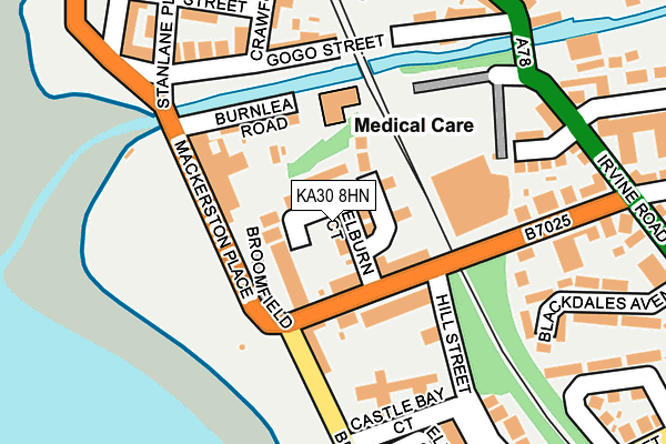 KA30 8HN map - OS OpenMap – Local (Ordnance Survey) KA30 8HN map - OS OpenMap – Local (Ordnance Survey)