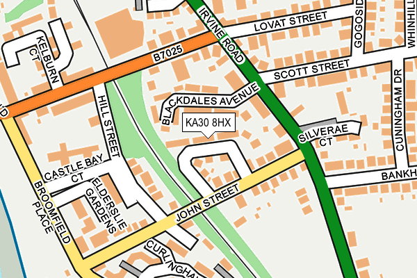 KA30 8HX map - OS OpenMap – Local (Ordnance Survey) KA30 8HX map - OS OpenMap – Local (Ordnance Survey)