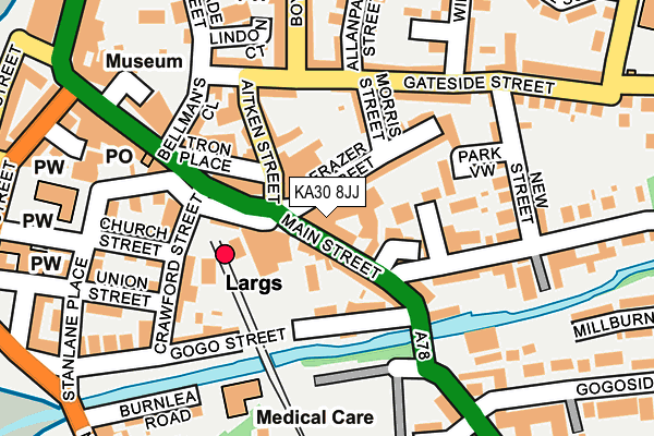 KA30 8JJ map - OS OpenMap – Local (Ordnance Survey) KA30 8JJ map - OS OpenMap – Local (Ordnance Survey)