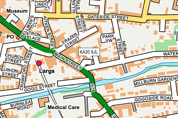 KA30 8JL map - OS OpenMap – Local (Ordnance Survey) KA30 8JL map - OS OpenMap – Local (Ordnance Survey)