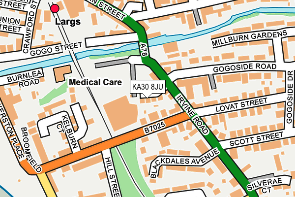 KA30 8JU map - OS OpenMap – Local (Ordnance Survey) KA30 8JU map - OS OpenMap – Local (Ordnance Survey)
