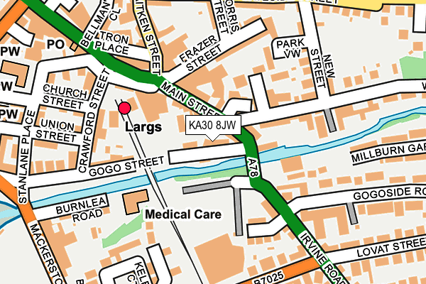 KA30 8JW map - OS OpenMap – Local (Ordnance Survey) KA30 8JW map - OS OpenMap – Local (Ordnance Survey)