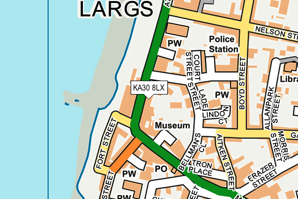 KA30 8LX map - OS OpenMap – Local (Ordnance Survey) KA30 8LX map - OS OpenMap – Local (Ordnance Survey)