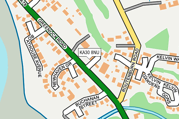 KA30 8NU map - OS OpenMap – Local (Ordnance Survey) KA30 8NU map - OS OpenMap – Local (Ordnance Survey)