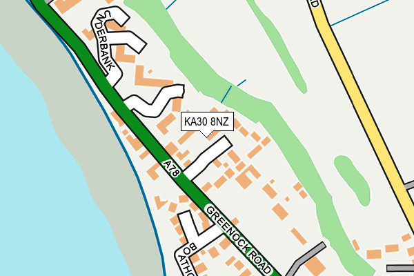 KA30 8NZ map - OS OpenMap – Local (Ordnance Survey) KA30 8NZ map - OS OpenMap – Local (Ordnance Survey)