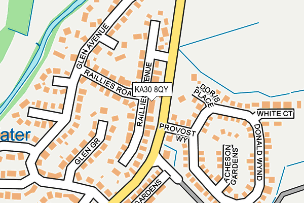 KA30 8QY map - OS OpenMap – Local (Ordnance Survey) KA30 8QY map - OS OpenMap – Local (Ordnance Survey)
