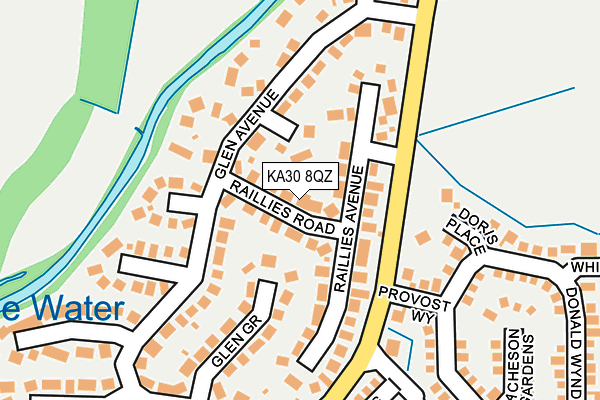 KA30 8QZ map - OS OpenMap – Local (Ordnance Survey) KA30 8QZ map - OS OpenMap – Local (Ordnance Survey)