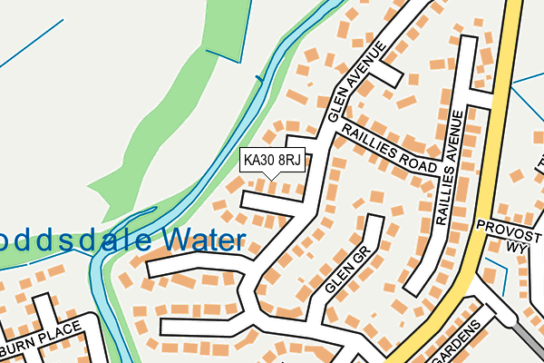 KA30 8RJ map - OS OpenMap – Local (Ordnance Survey) KA30 8RJ map - OS OpenMap – Local (Ordnance Survey)