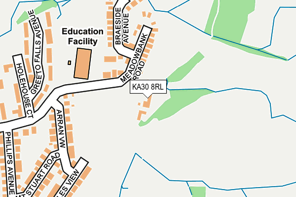 KA30 8RL map - OS OpenMap – Local (Ordnance Survey)