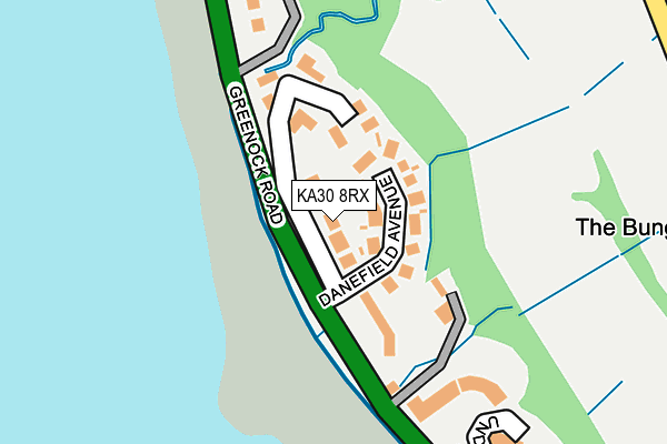 KA30 8RX map - OS OpenMap – Local (Ordnance Survey) KA30 8RX map - OS OpenMap – Local (Ordnance Survey)
