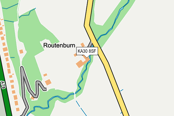 KA30 8SF map - OS OpenMap – Local (Ordnance Survey)