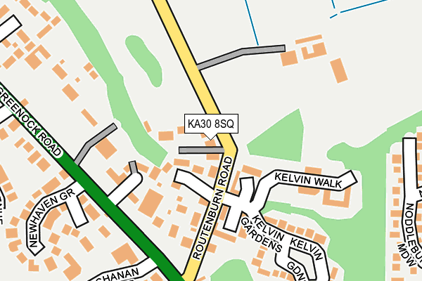 KA30 8SQ map - OS OpenMap – Local (Ordnance Survey)