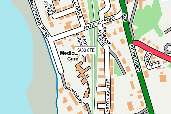 KA30 8TE map - OS OpenMap – Local (Ordnance Survey) KA30 8TE map - OS OpenMap – Local (Ordnance Survey)
