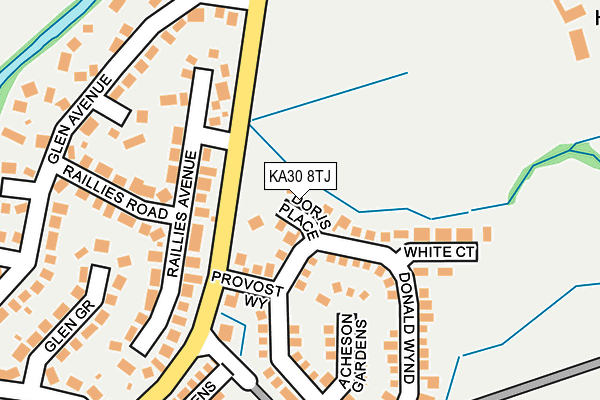 KA30 8TJ map - OS OpenMap – Local (Ordnance Survey) KA30 8TJ map - OS OpenMap – Local (Ordnance Survey)