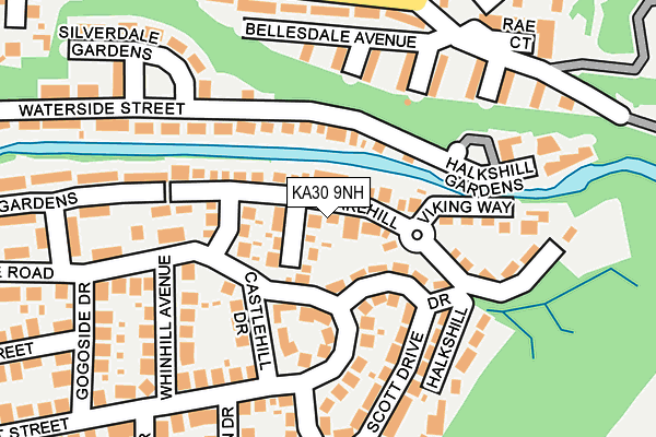 KA30 9NH map - OS OpenMap – Local (Ordnance Survey) KA30 9NH map - OS OpenMap – Local (Ordnance Survey)