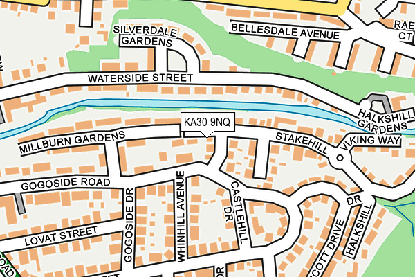 KA30 9NQ map - OS OpenMap – Local (Ordnance Survey) KA30 9NQ map - OS OpenMap – Local (Ordnance Survey)
