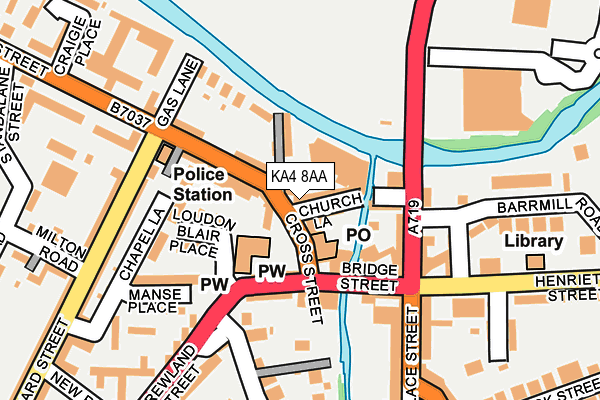KA4 8AA map - OS OpenMap – Local (Ordnance Survey) KA4 8AA map - OS OpenMap – Local (Ordnance Survey)