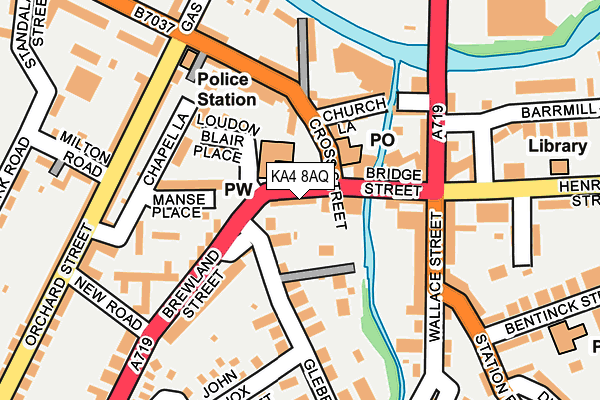 KA4 8AQ map - OS OpenMap – Local (Ordnance Survey) KA4 8AQ map - OS OpenMap – Local (Ordnance Survey)