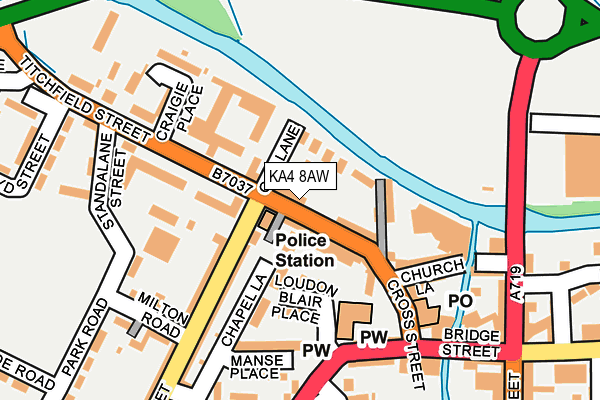 KA4 8AW map - OS OpenMap – Local (Ordnance Survey) KA4 8AW map - OS OpenMap – Local (Ordnance Survey)