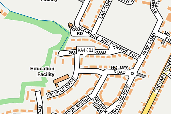KA4 8BJ map - OS OpenMap – Local (Ordnance Survey) KA4 8BJ map - OS OpenMap – Local (Ordnance Survey)