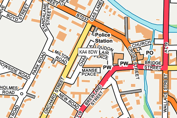 KA4 8DW map - OS OpenMap – Local (Ordnance Survey) KA4 8DW map - OS OpenMap – Local (Ordnance Survey)