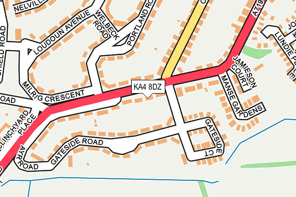 KA4 8DZ map - OS OpenMap – Local (Ordnance Survey) KA4 8DZ map - OS OpenMap – Local (Ordnance Survey)