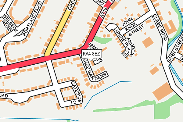 KA4 8EZ map - OS OpenMap – Local (Ordnance Survey) KA4 8EZ map - OS OpenMap – Local (Ordnance Survey)